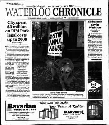 Waterloo Chronicle (Waterloo, On1868), 23 Mar 2011