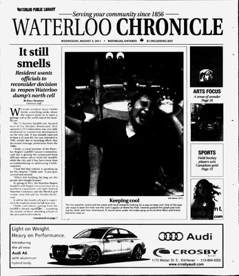 Waterloo Chronicle (Waterloo, On1868), 3 Aug 2011