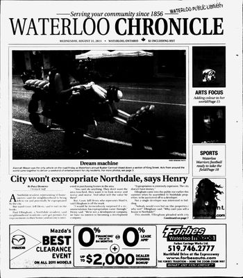 Waterloo Chronicle (Waterloo, On1868), 31 Aug 2011