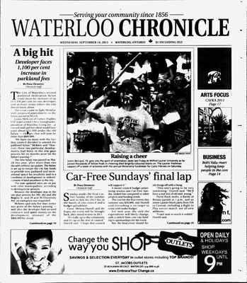 Waterloo Chronicle (Waterloo, On1868), 14 Sep 2011