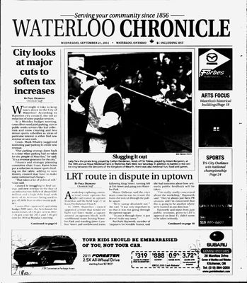 Waterloo Chronicle (Waterloo, On1868), 21 Sep 2011