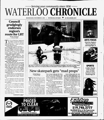 Waterloo Chronicle (Waterloo, On1868), 9 Nov 2011