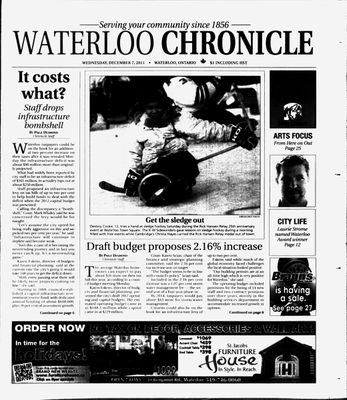 Waterloo Chronicle (Waterloo, On1868), 7 Dec 2011