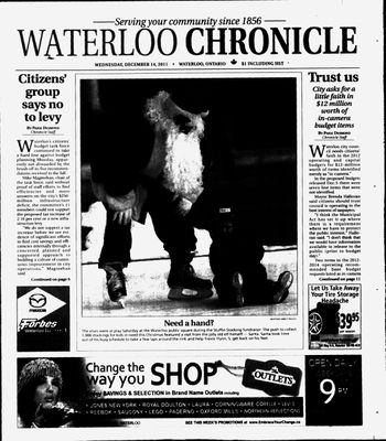 Waterloo Chronicle (Waterloo, On1868), 14 Dec 2011