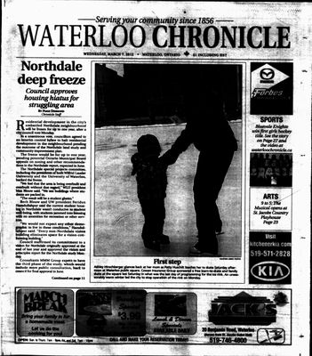 Waterloo Chronicle (Waterloo, On1868), 7 Mar 2012