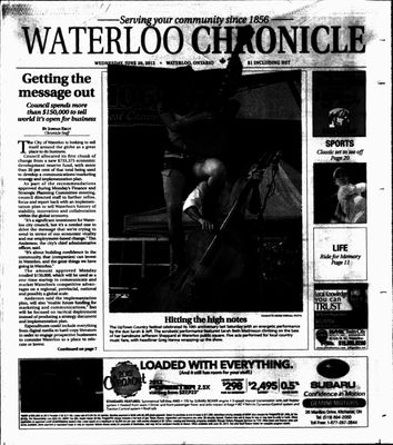 Waterloo Chronicle (Waterloo, On1868), 20 Jun 2012