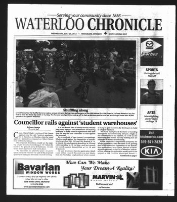 Waterloo Chronicle (Waterloo, On1868), 25 Jul 2012