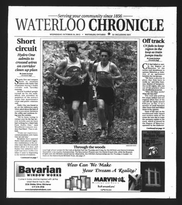 Waterloo Chronicle (Waterloo, On1868), 24 Oct 2012