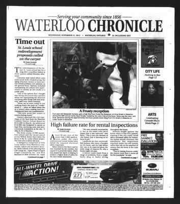 Waterloo Chronicle (Waterloo, On1868), 21 Nov 2012