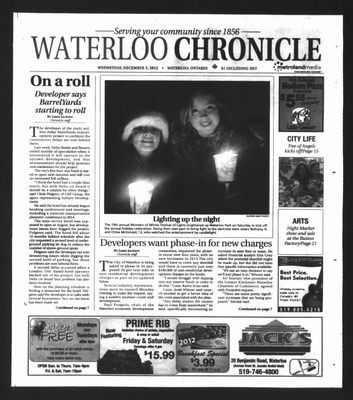 Waterloo Chronicle (Waterloo, On1868), 5 Dec 2012