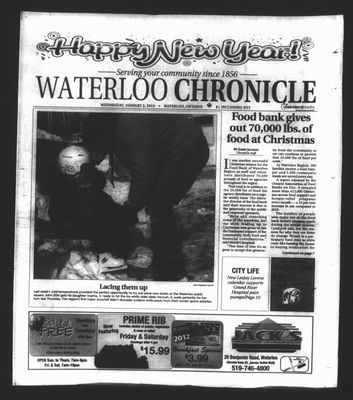 Waterloo Chronicle (Waterloo, On1868), 2 Jan 2013