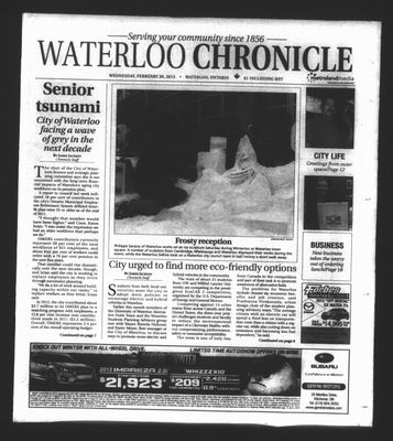 Waterloo Chronicle (Waterloo, On1868), 20 Feb 2013