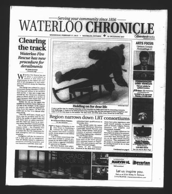 Waterloo Chronicle (Waterloo, On1868), 27 Feb 2013