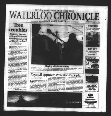 Waterloo Chronicle (Waterloo, On1868), 20 Mar 2013