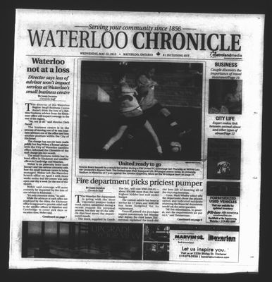 Waterloo Chronicle (Waterloo, On1868), 22 May 2013