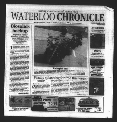 Waterloo Chronicle (Waterloo, On1868), 5 Jun 2013