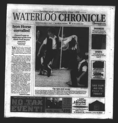 Waterloo Chronicle (Waterloo, On1868), 12 Jun 2013