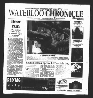 Waterloo Chronicle (Waterloo, On1868), 10 Jul 2013