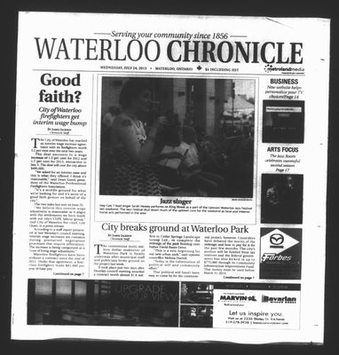 Waterloo Chronicle (Waterloo, On1868), 24 Jul 2013