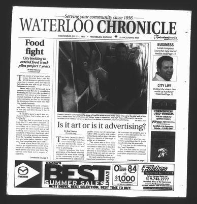 Waterloo Chronicle (Waterloo, On1868), 31 Jul 2013