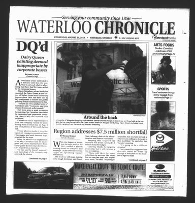 Waterloo Chronicle (Waterloo, On1868), 21 Aug 2013