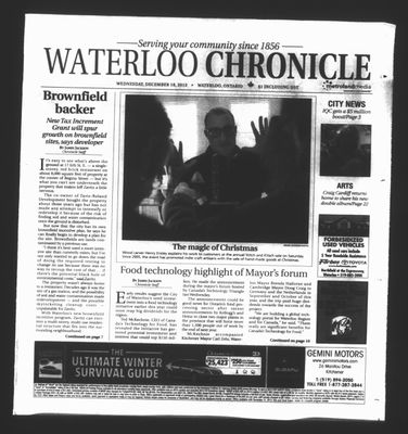 Waterloo Chronicle (Waterloo, On1868), 18 Dec 2013