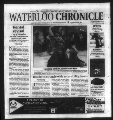 Waterloo Chronicle (Waterloo, On1868), 29 Jan 2014