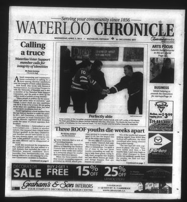 Waterloo Chronicle (Waterloo, On1868), 2 Apr 2014