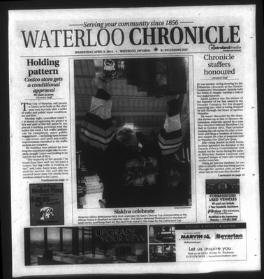 Waterloo Chronicle (Waterloo, On1868), 9 Apr 2014