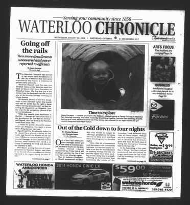 Waterloo Chronicle (Waterloo, On1868), 20 Aug 2014