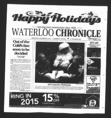 Waterloo Chronicle (Waterloo, On1868), 24 Dec 2014