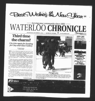 Waterloo Chronicle (Waterloo, On1868), 31 Dec 2014