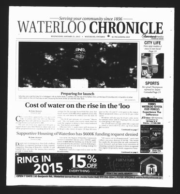 Waterloo Chronicle (Waterloo, On1868), 21 Jan 2015