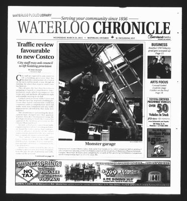 Waterloo Chronicle (Waterloo, On1868), 25 Mar 2015