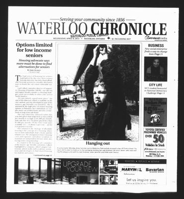 Waterloo Chronicle (Waterloo, On1868), 8 Apr 2015