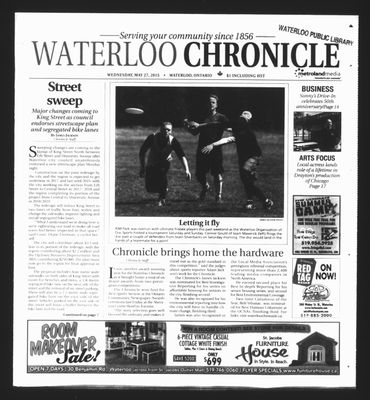 Waterloo Chronicle (Waterloo, On1868), 27 May 2015