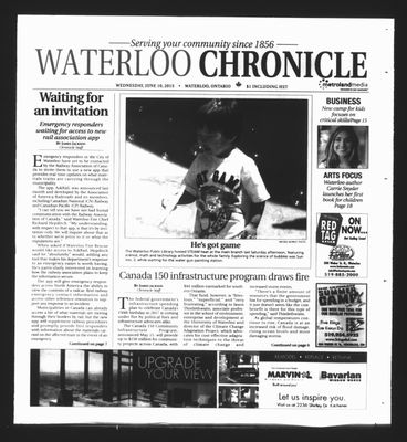 Waterloo Chronicle (Waterloo, On1868), 10 Jun 2015