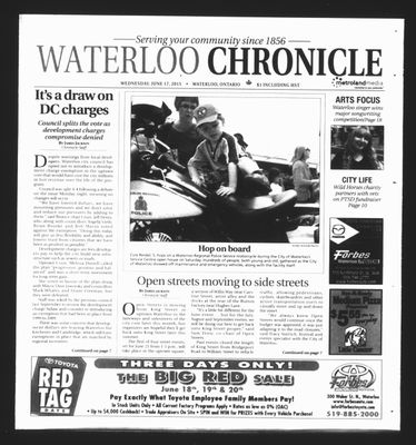 Waterloo Chronicle (Waterloo, On1868), 17 Jun 2015