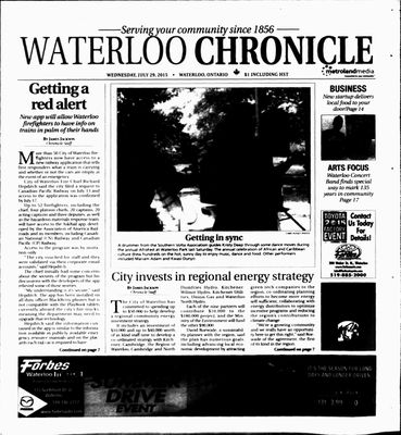 Waterloo Chronicle (Waterloo, On1868), 29 Jul 2015