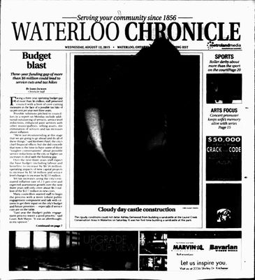 Waterloo Chronicle (Waterloo, On1868), 12 Aug 2015