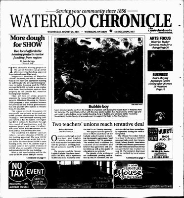 Waterloo Chronicle (Waterloo, On1868), 26 Aug 2015