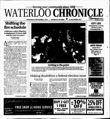 Waterloo Chronicle (Waterloo, On1868), 2 Sep 2015