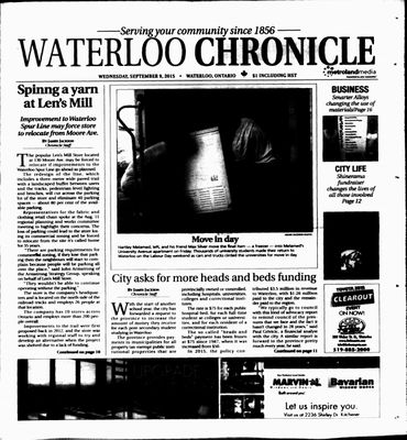 Waterloo Chronicle (Waterloo, On1868), 9 Sep 2015