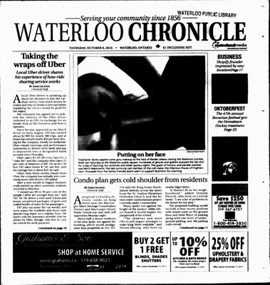 Waterloo Chronicle (Waterloo, On1868), 8 Oct 2015