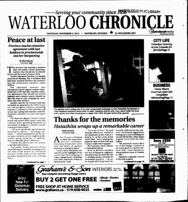 Waterloo Chronicle (Waterloo, On1868), 5 Nov 2015