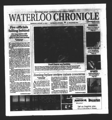 Waterloo Chronicle (Waterloo, On1868), 14 Jan 2016