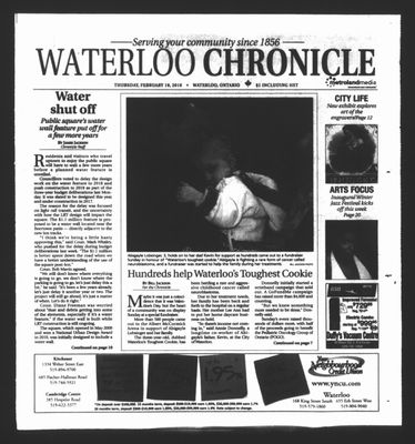 Waterloo Chronicle (Waterloo, On1868), 18 Feb 2016