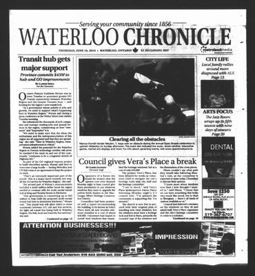 Waterloo Chronicle (Waterloo, On1868), 16 Jun 2016