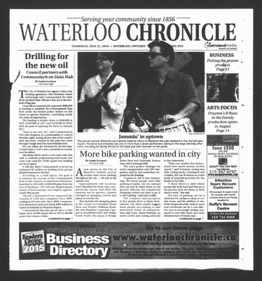 Waterloo Chronicle (Waterloo, On1868), 21 Jul 2016