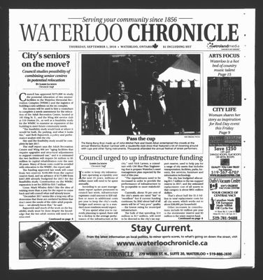 Waterloo Chronicle (Waterloo, On1868), 1 Sep 2016